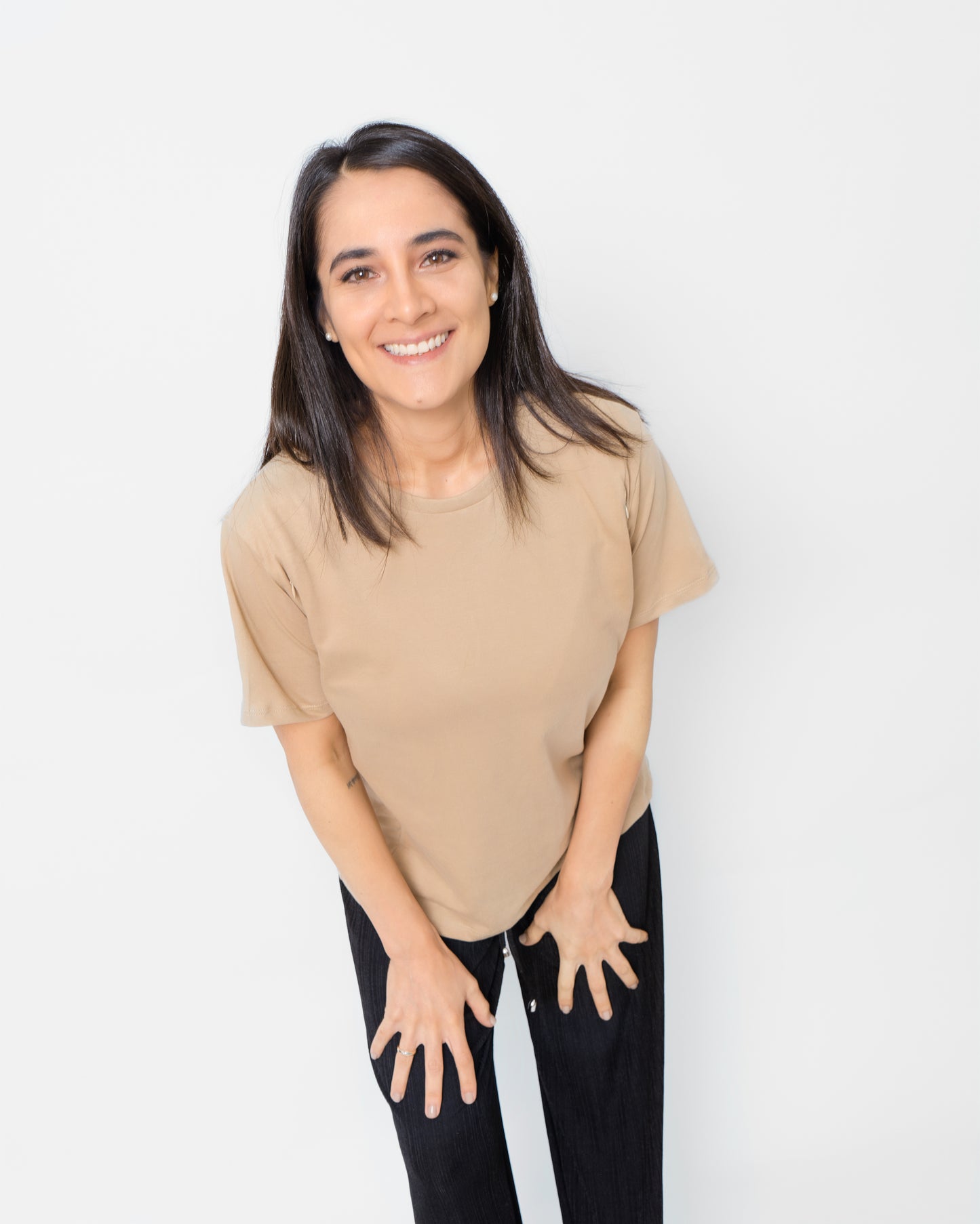 Blusa Básica de Lactancia - Beige